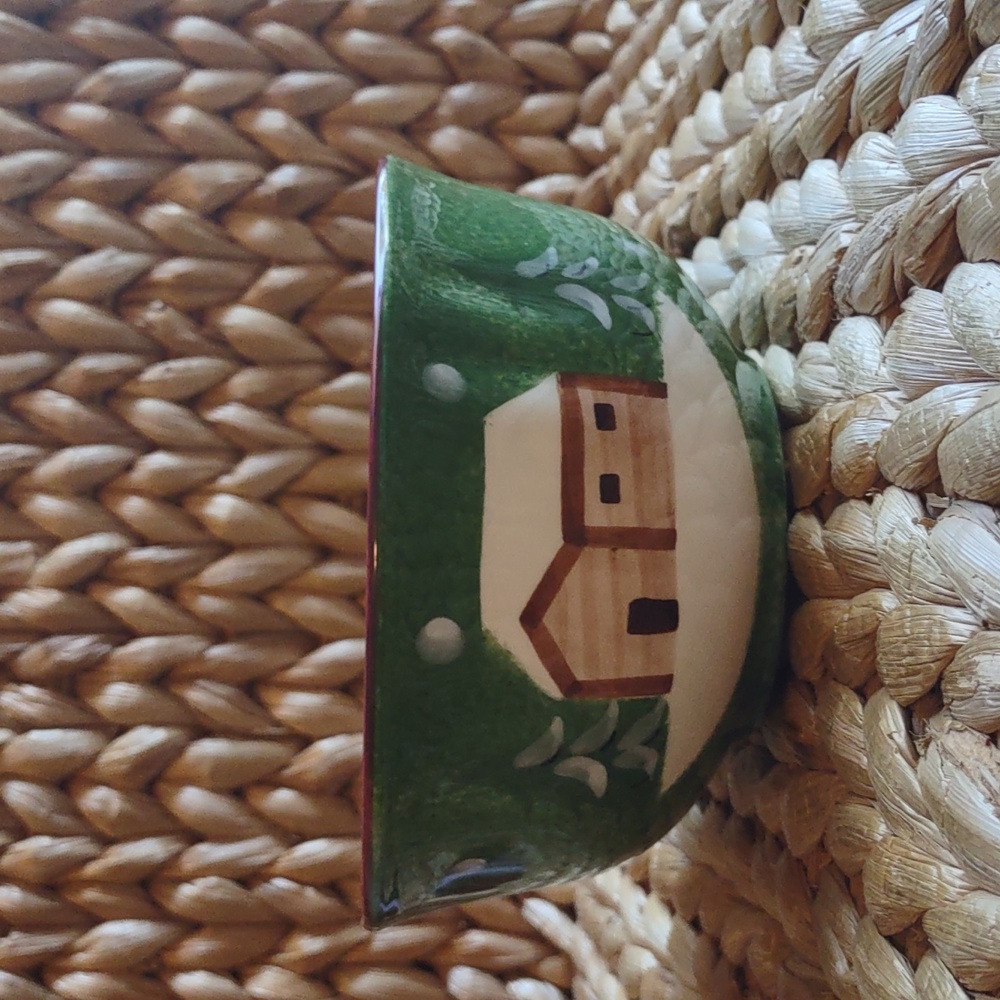 Macy’s The Cellar Log Cabin Series cereal bowl Bowl! 2003